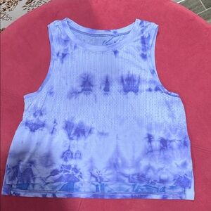 lululemon athletica Purple Tie-Dye Muscle Tee cropped